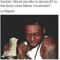 Lil wayne looks like a crab apple but i agree with him