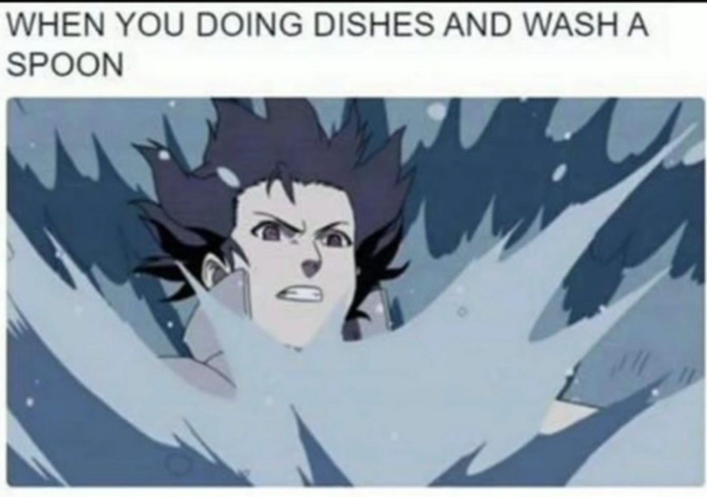 I hate washing spoons - meme