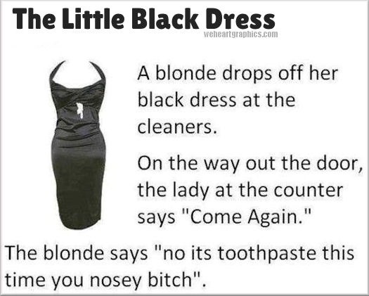 little black dress - meme