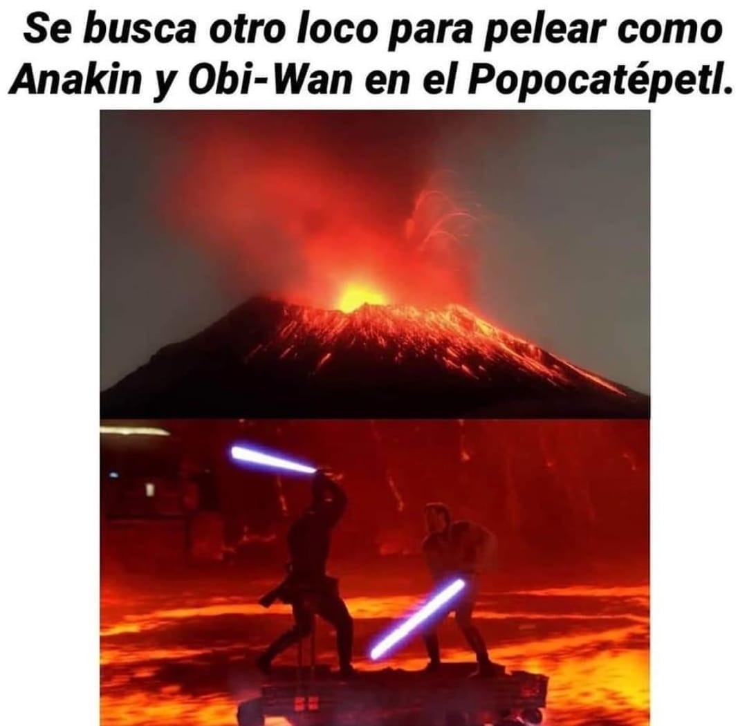 Se busca un compa para ir al volcán de Popocatepetl - meme