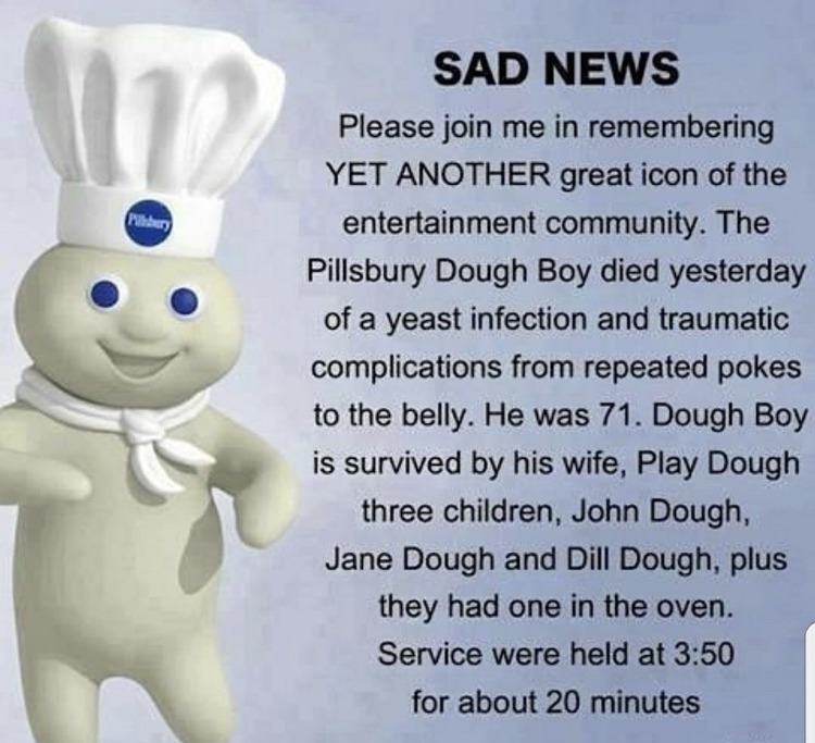 dough boy funeral - meme