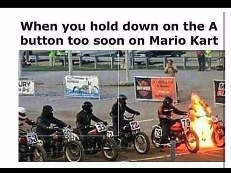 Mario Kart gaming meme
