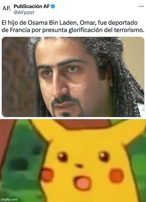Meme del hijo de Osama Bin laden deportado