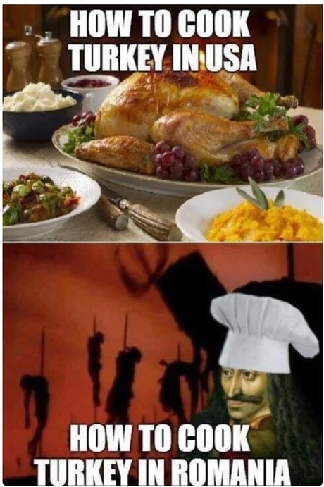 Dark Thanksgiving meme 2024