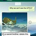 Why we can’t see the UFO’s