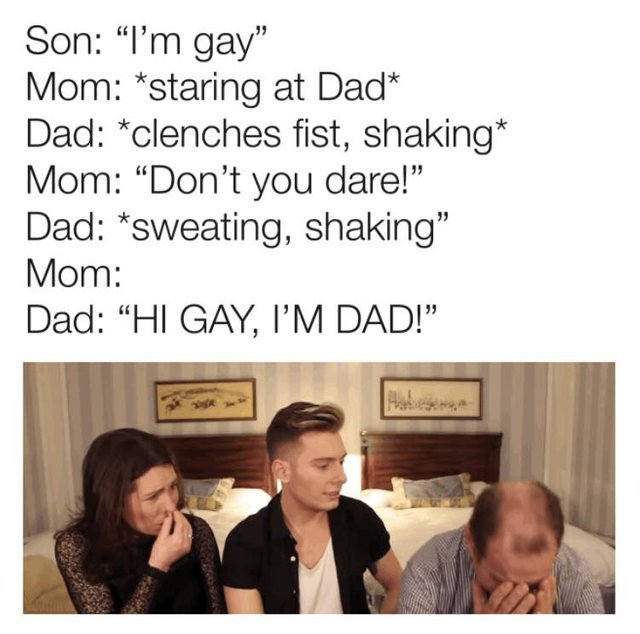 I'm gay - meme