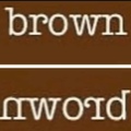 n word = brown