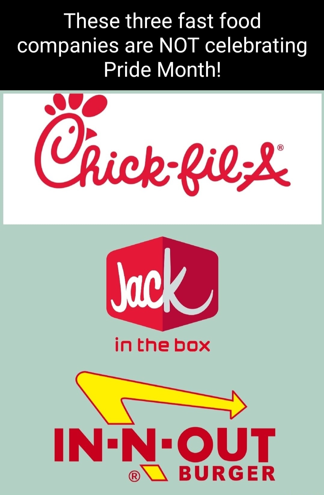 Based In-N-Out, CFA and Jack - meme