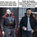Dads and their tasks