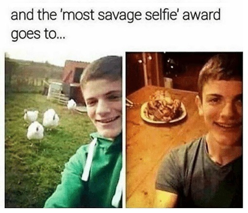 Most Savage selfie - meme