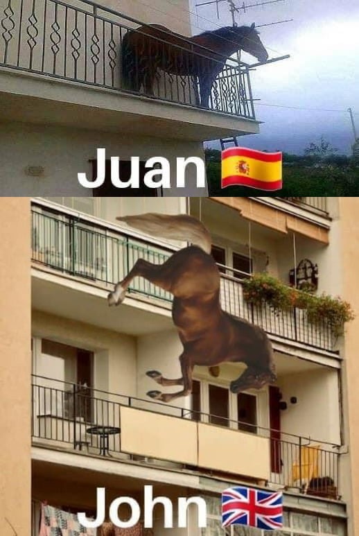 Juan de España vs John Británico - meme