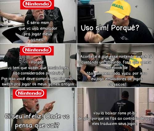 Por isso que eu odeio as políticas da Nintendo - meme