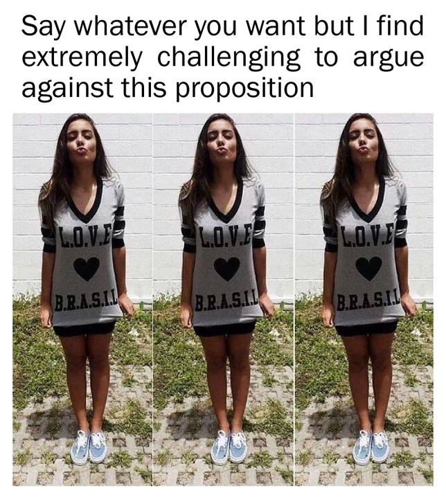 Indeed, it's a sort of irrefutable kind of appeal. - meme