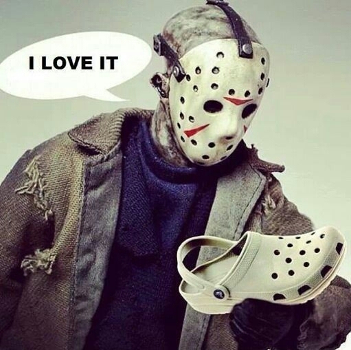 Crocs and Jason - meme