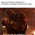 thanos truly is the greatest of memers