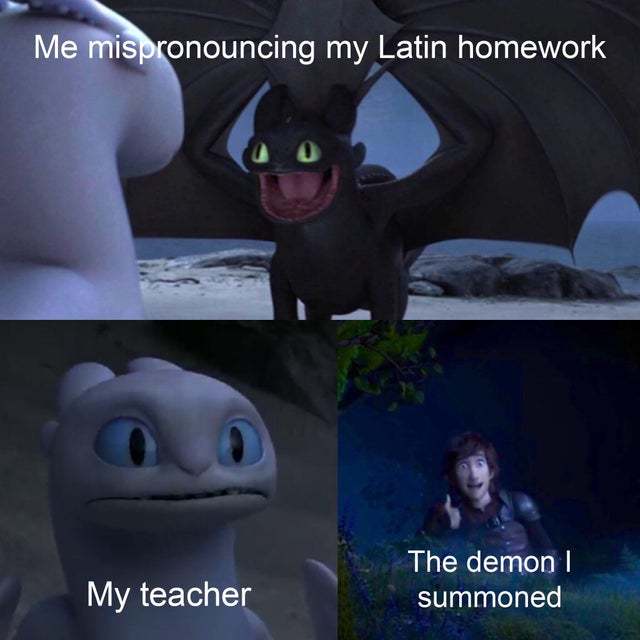 My Latin homework - meme