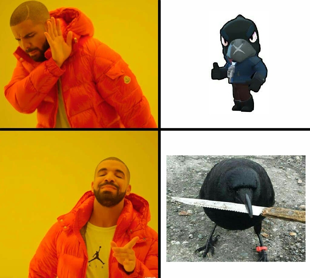 La versión realista de crow xD - meme