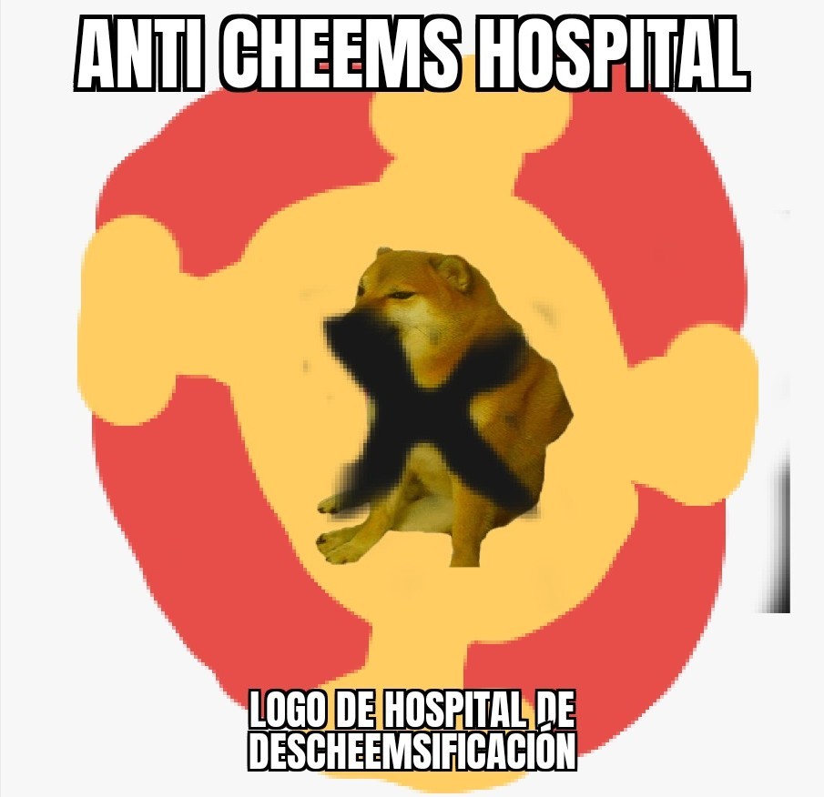 Logo hospital anti Cheems - meme