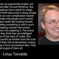 Linux creator about linux fanboys