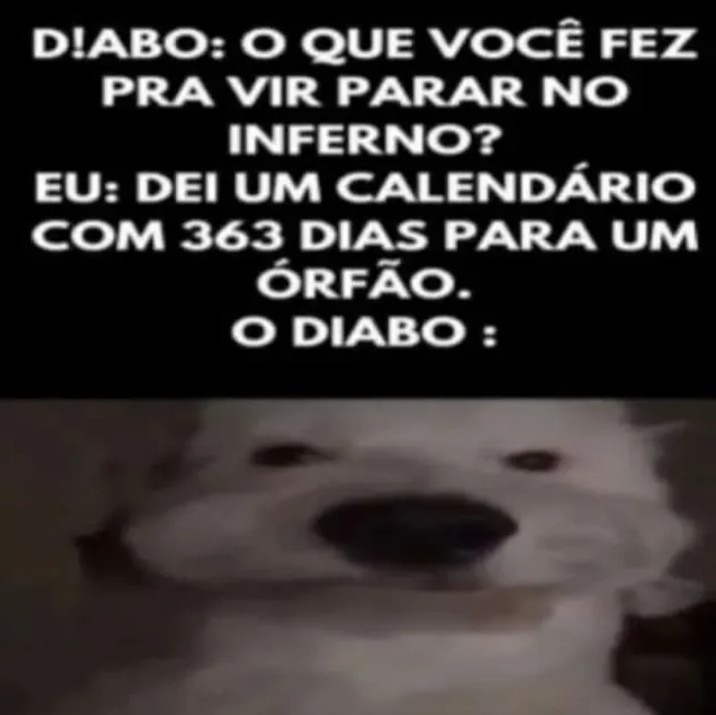 Djabo tem nojo de você - meme