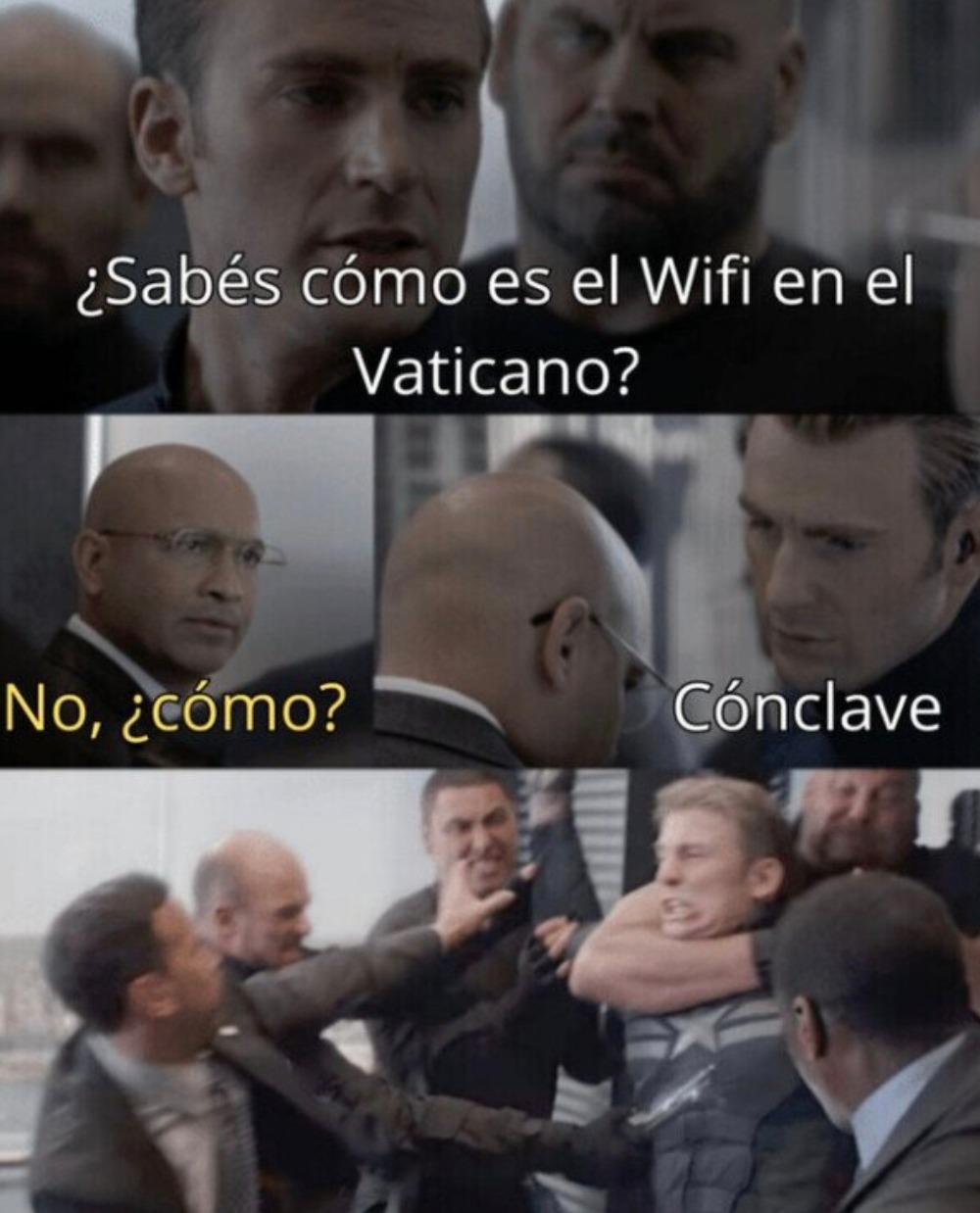 Sabes cómo se llama el wifi en el Vaticano? Cónclave - meme