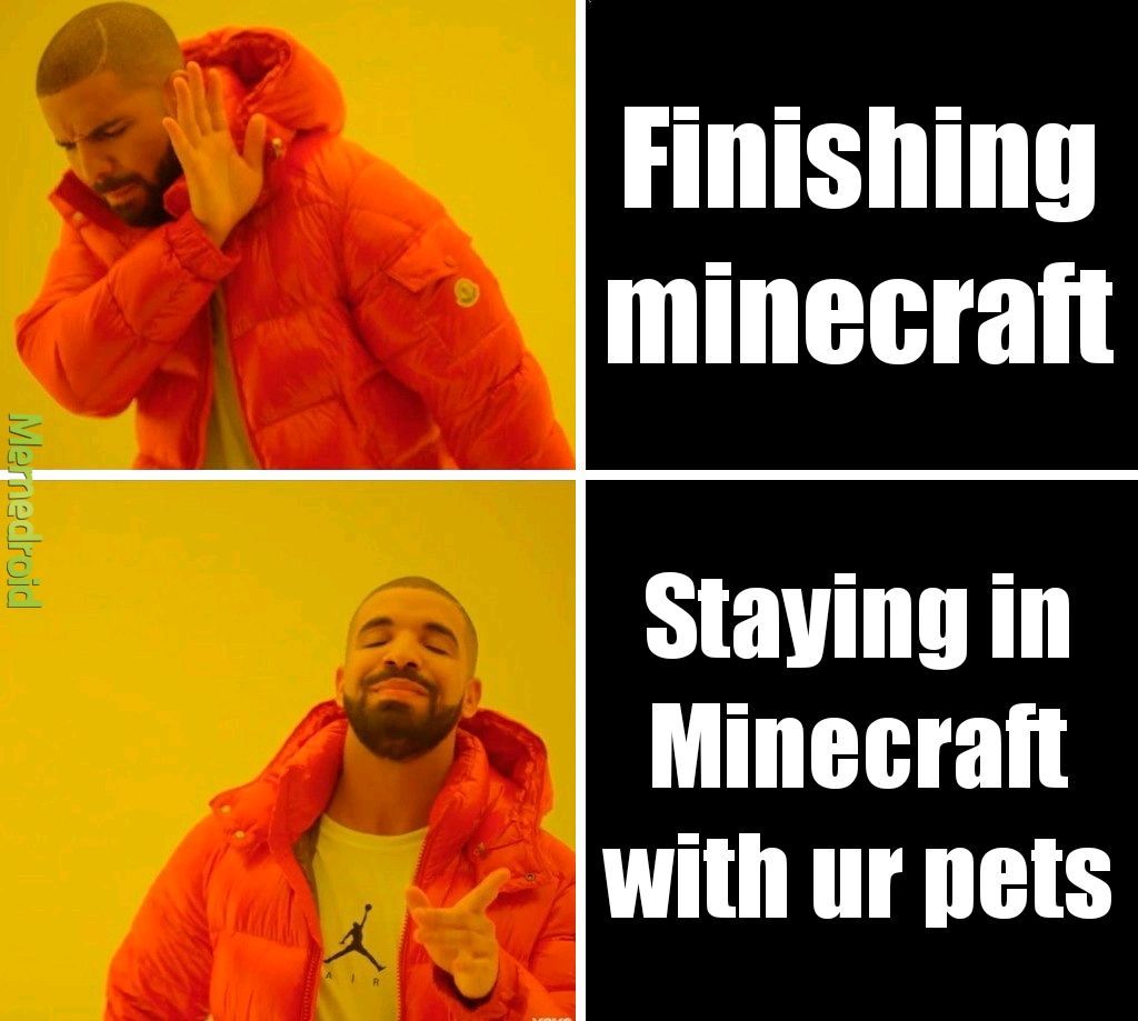 Don't leave Minecraft - meme