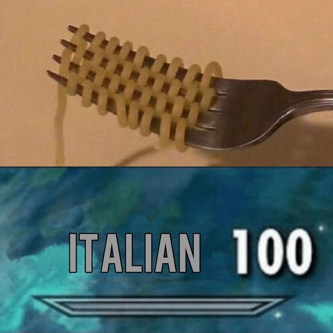 when you pasta next level - meme