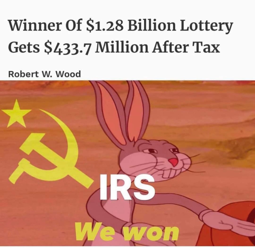 nothing is certain in life but death and taxes - meme