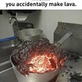 aw shit I burnt the food