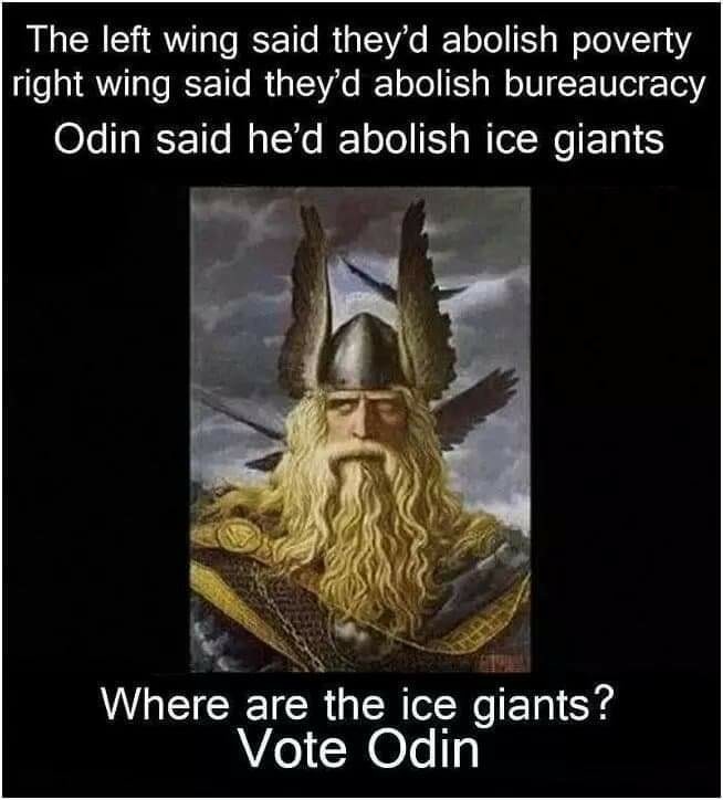 Odin for prez - meme