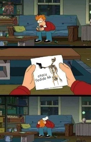 Saudade do esqueleto anti-otaku - meme
