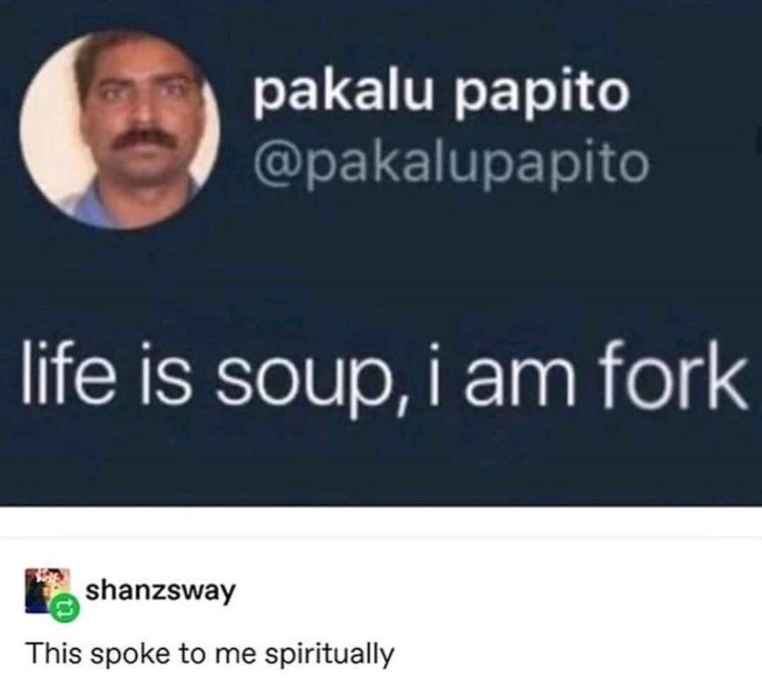 I love soup - meme