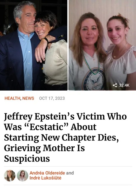 October 2023 Epstein news - meme