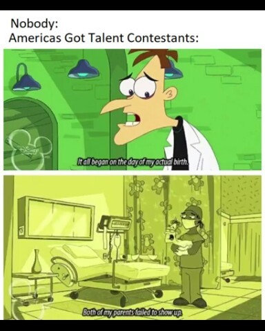 I hate that show because of all the sad stories, just show me the talent - meme