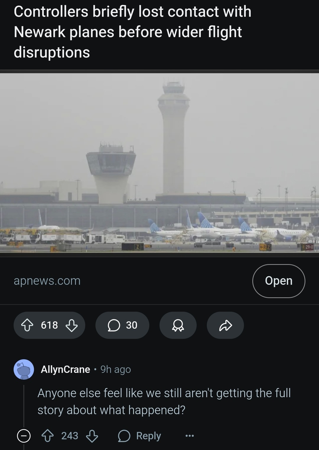 Newark air traffic glitch has everyone side-eyeing the official story - meme