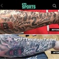 He rolled craps with this tattoo coverup. 