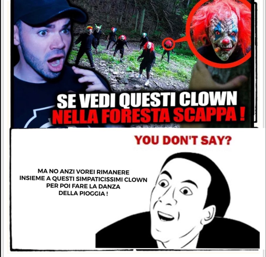 clown killer trash - meme