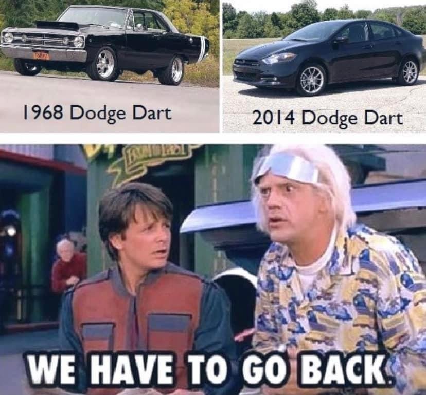 I once saw a man get hit by a Dodge... he didn't - meme