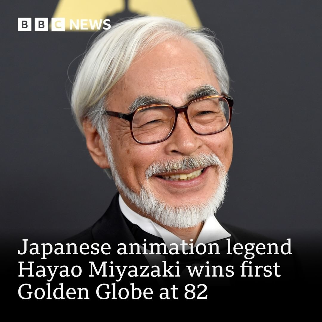 golden globes winner Hayao miyazaki