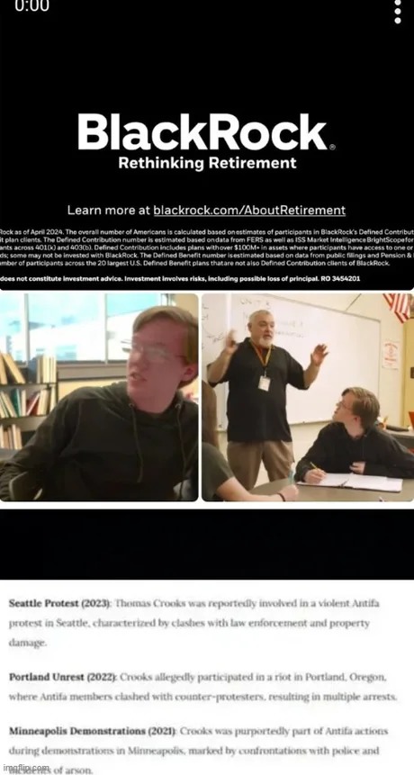 Thomas Matthew Crooks antifa actions - meme