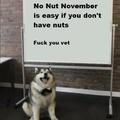 No nut november is easy if you don't have nuts