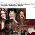 Winona Ryder and Vanessa Paradis showed support for their ex Johnny Depp in his ongoing libel trial
