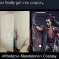 Affordable Mandalorian cosplay