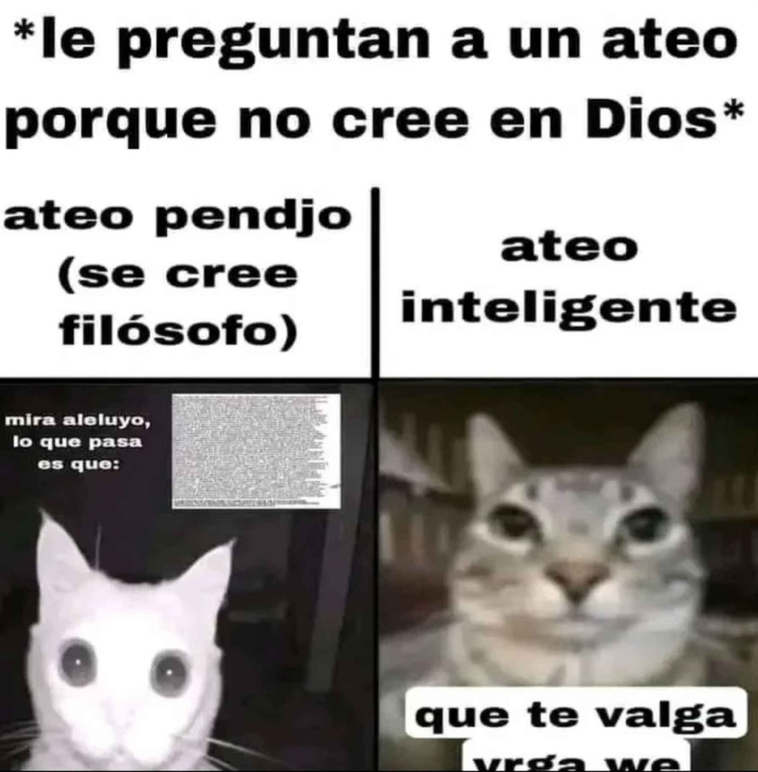 ¿Ustedes creen en dios? - meme