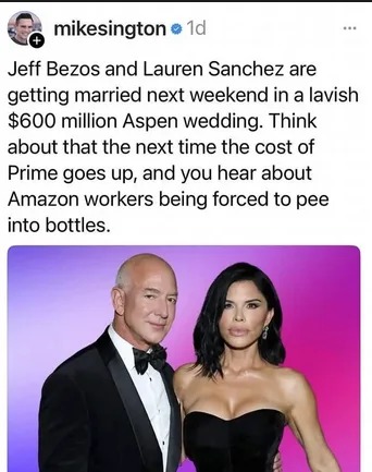 Jeff Bezos is getting married with Lauren Sanchez - meme