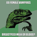 How do female vampires breastfeed?