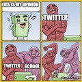 twitter and school be like