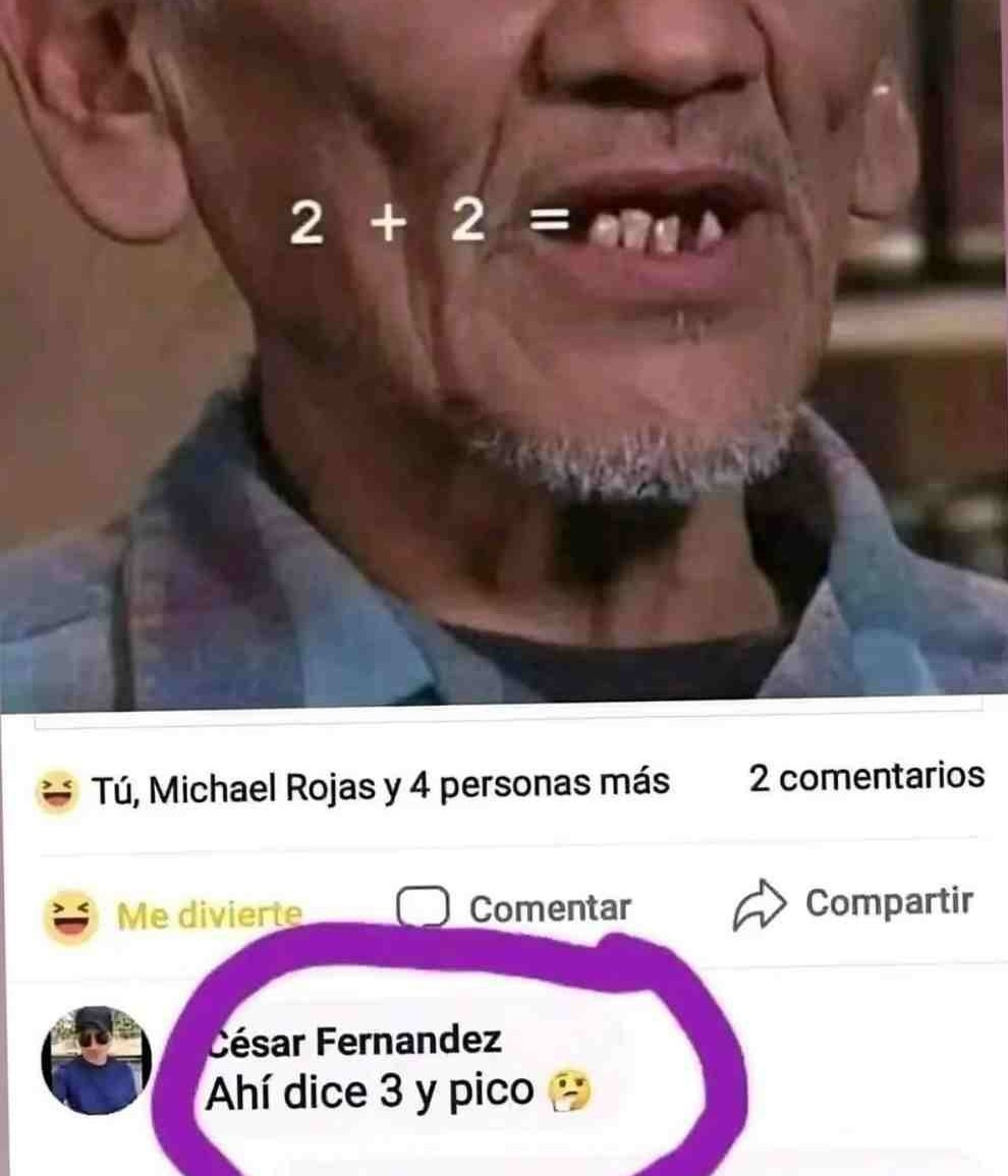 Hay que aprender a sumar - meme