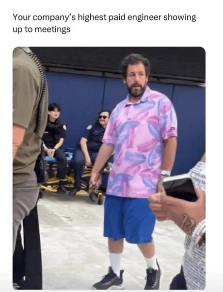 Top engineer enters meeting dressed like a Fortnite skin - meme