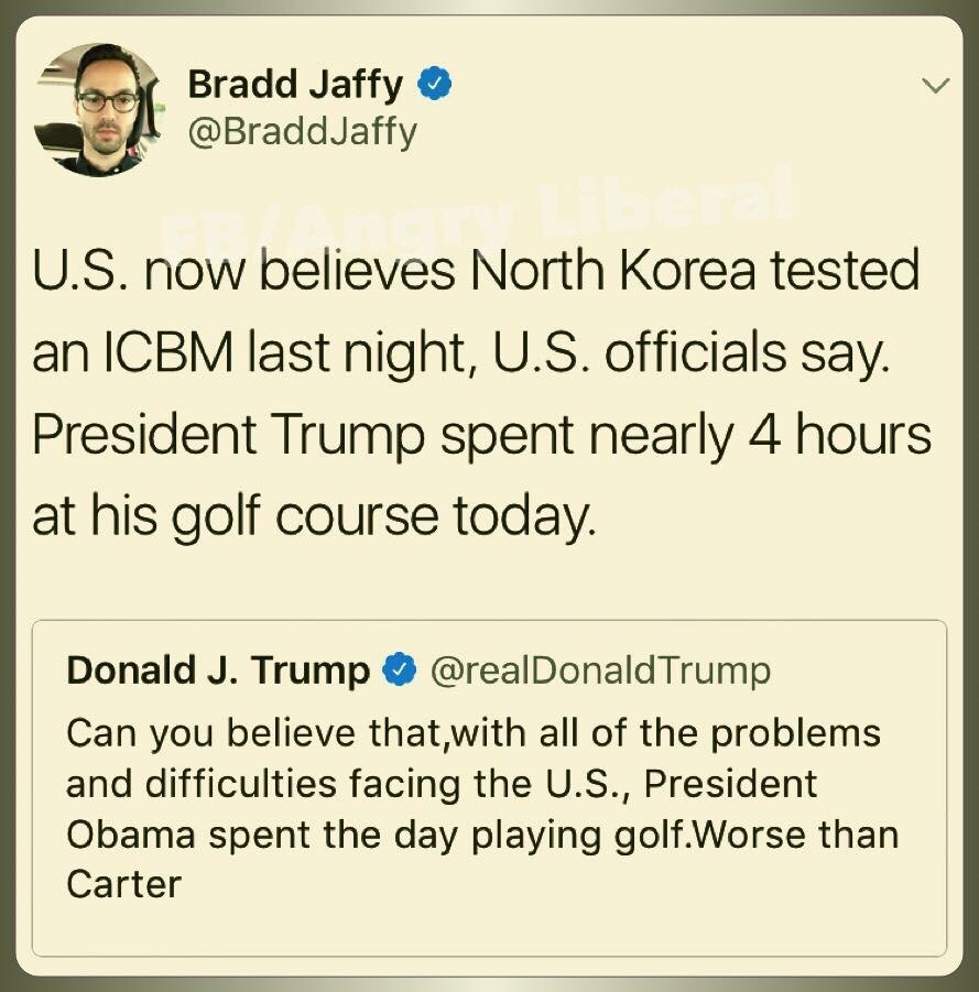 hope he got a hole in one - meme